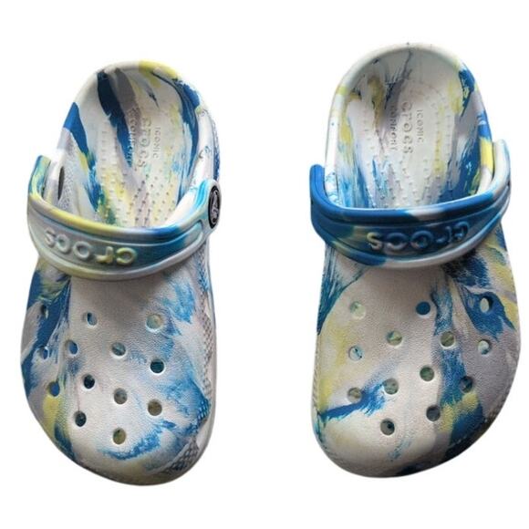 CROCS Other - Toddler Crocs – Size 8 – Paint Splatter Design